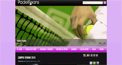 Desktop Screenshot of padelfeans.es